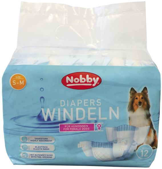 Nobby papírové pleny pro feny (12 ks)