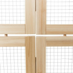 Vnitřní výběh pro zakrslé králíky, 60 - 240 x 50 cm, přírodní dřevo/kov — Náhled 6 z 6