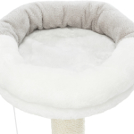Škrábadlo jednopatrové kulaté NURIA  71 cm,  - bílo/šedé — Náhled 6 z 6