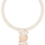 Závěsný bavlněný kruh s dřevěnou koulí 19cm TRIXIE — Náhled 2 z 2