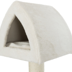 Škrábadlo MARCY Soft, 130cm, 3 sloupky, 3 patra, bouda, lůžko, krémové - DOPRODEJ — Náhled 6 z 6