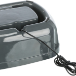 Pítko fontána Polygon, melamin/silikon, 2.5 l/ 28 × 11 × 22 cm, šedá/bílá (RP 5,10 Kč) — Náhled 6 z 6