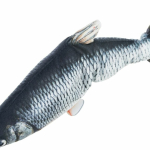 Ryba jako živá, mrskající se, s catnipem, látka, 30cm (RP 0,90 Kč) — Náhled 6 z 6