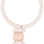 Závěsný bavlněný kruh s dřevěnou koulí 19cm TRIXIE — Náhled 1 z 2