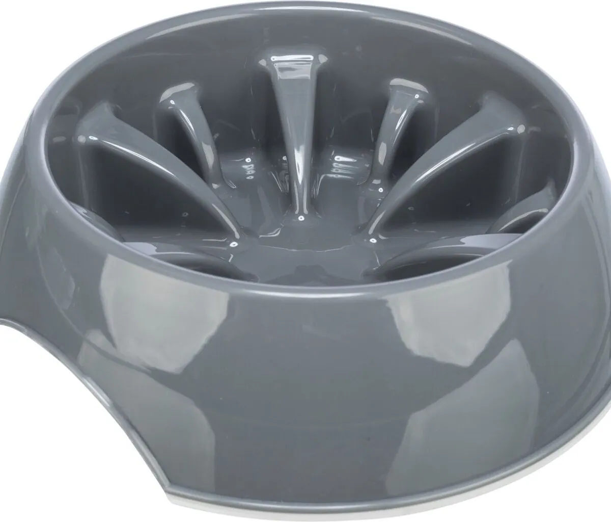 Miska k pomalému krmení, design slunečnice, 0,3 l/ø 16 cm, plast/TPR
