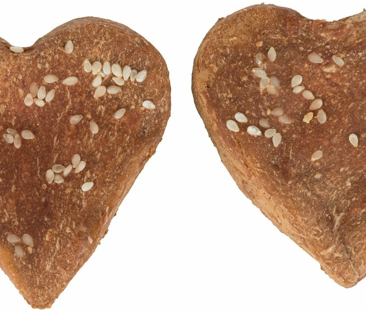 Denta Fun Chicken Love [150ks], srdce z buvolí kůže balené kuřecím masem 6cm, 25g