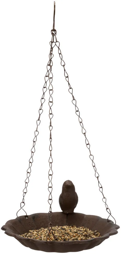 Závěsná miska na vodu, lité železo, 250 ml / 16 cm, hnědá