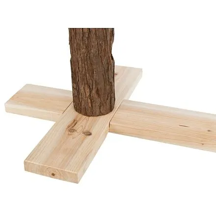 Krmný strom DUO pro králíky, 53 x 34 x 25 cm, dřevo s kůrou