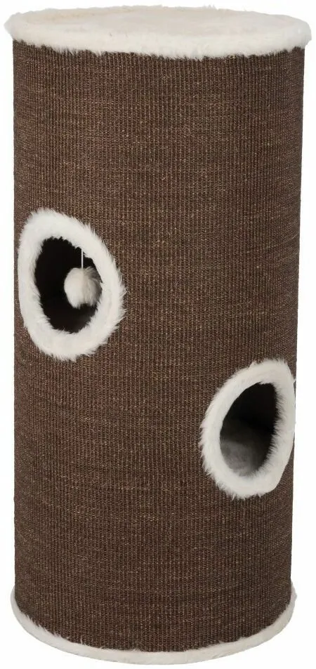 Škrábadlo VITUS Cat Tower, 115 cm, hnědo/krémové - DOPRODEJ