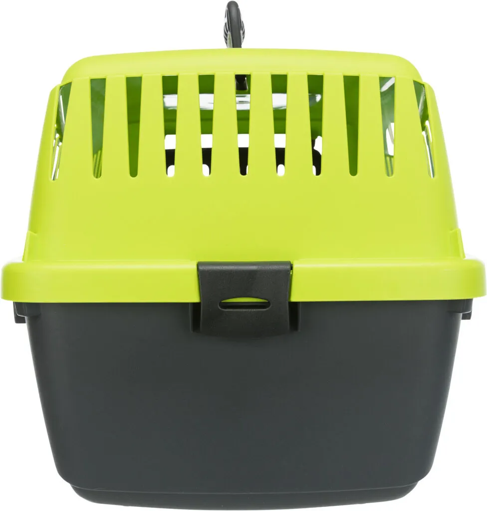 Transportní box CAPRI XXS: 26 x 25 x 39cm, max.do 4 kg - antracit/zelená