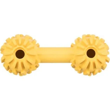 Činka s rolničkou pro slepé a slabozraké psy, 17cm, přírodní guma