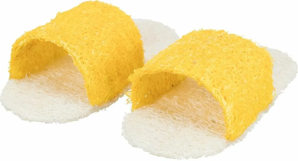 Set sandálů  - 2ks, hračka pro hlodavce. lufa 8cm