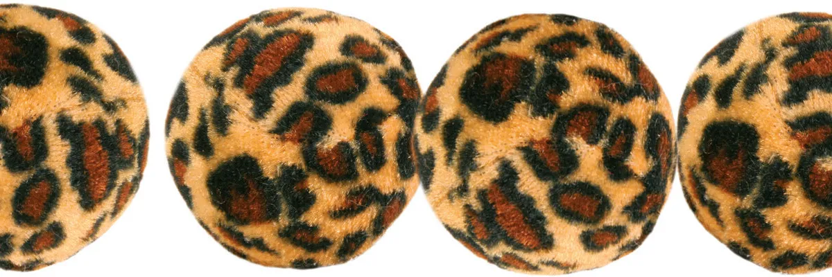 Míčky leopardí motiv 4cm  (4)
