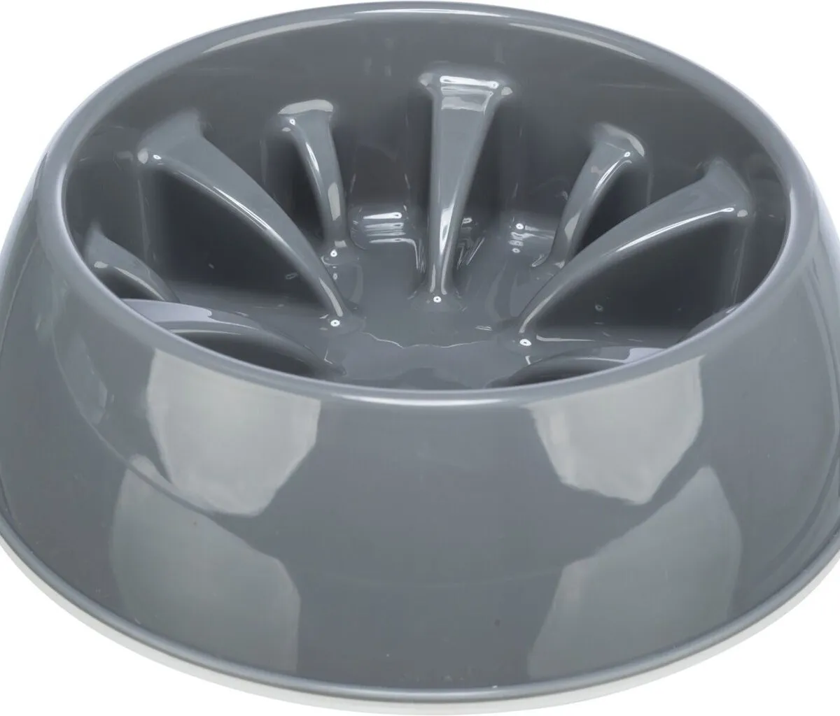Miska k pomalému krmení, design slunečnice, 0,3 l/ø 16 cm, plast/TPR