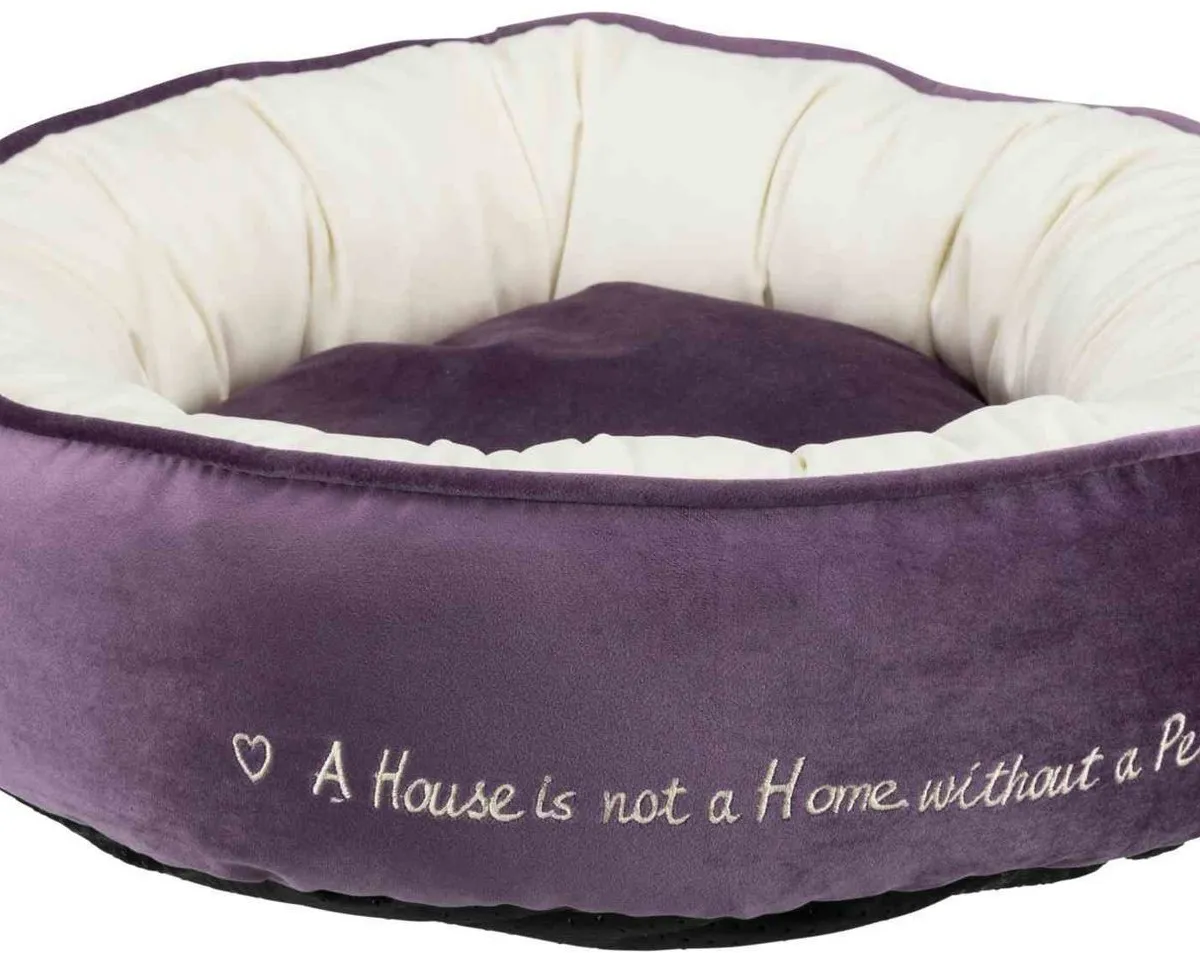 Pelech kulatý PET´S HOME 50 cm fialovo/krémový - DOPRODEJ