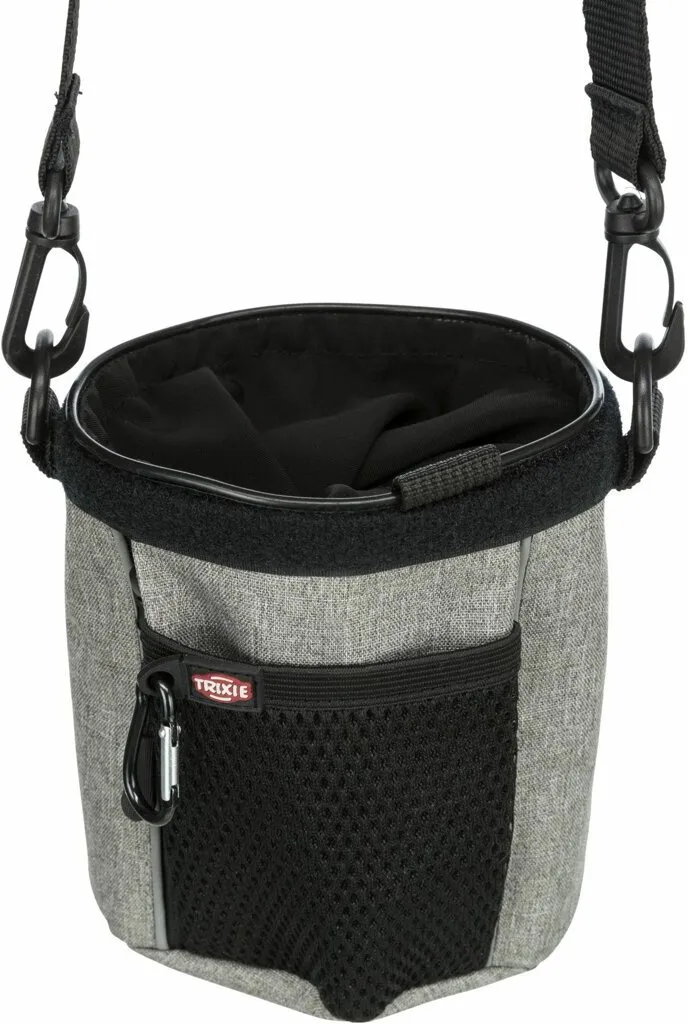 Sáček na pamlsky Multi Twist, ø 12 × 17 cm, černá/šedá