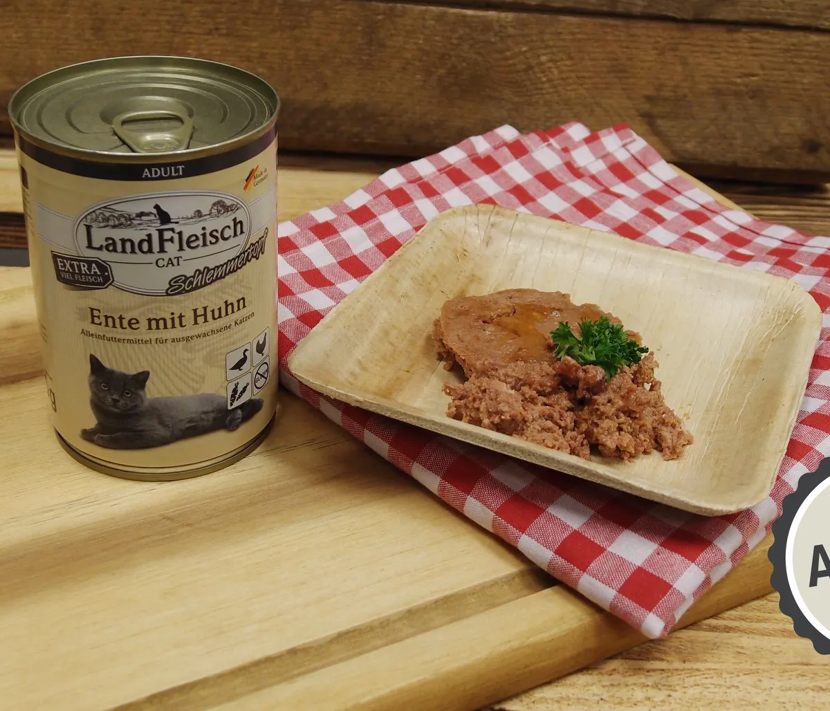 Landfleisch Cat Adult Topf kachna, kuře 400g