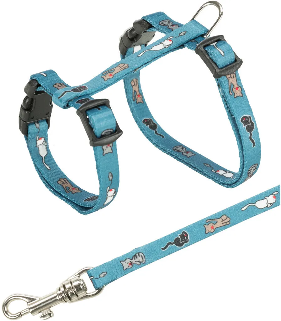 Nylonový postroj pro koťata - motiv 21-34cm/8mm TRIXIE