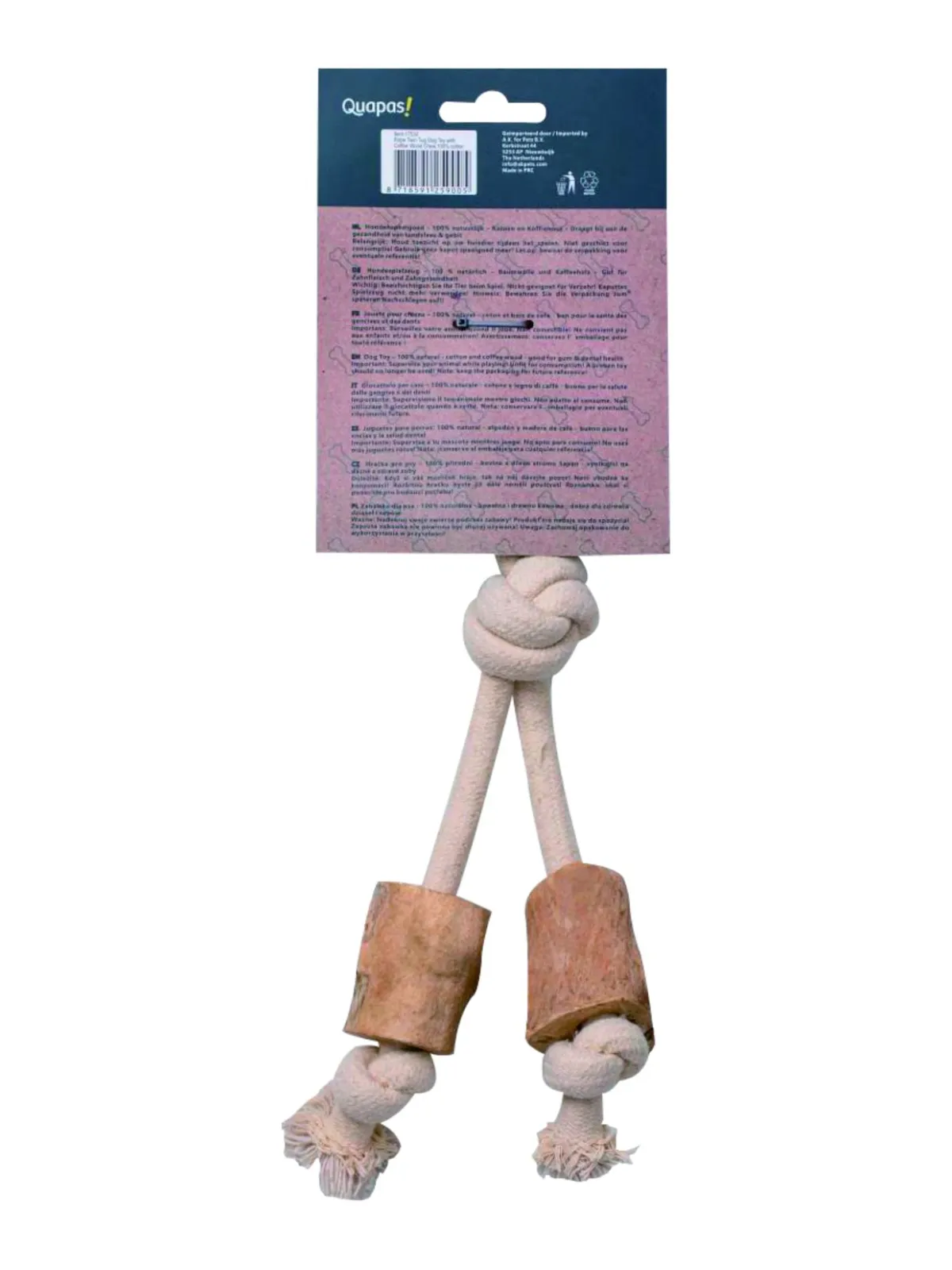 Quapas! Hračka z kávového dřeva Legged 48x13cm