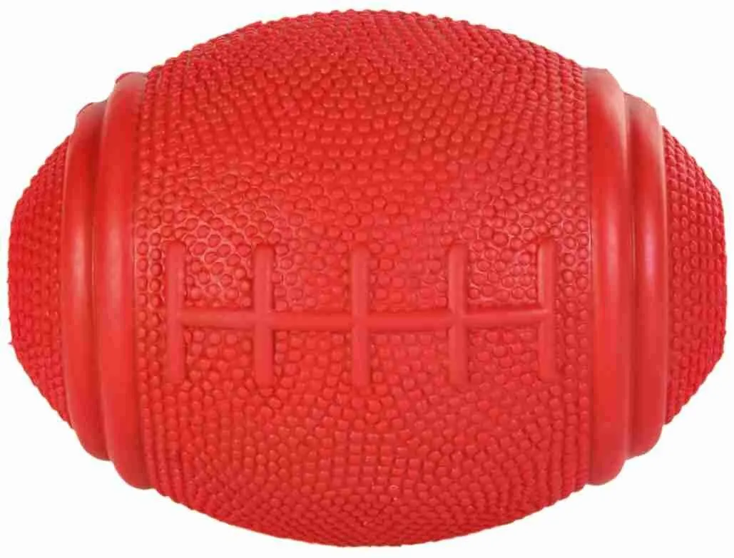 Rugby míč na pamlsky tvrdá guma 8cm