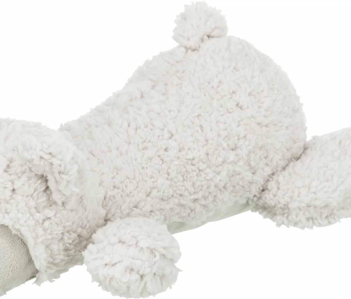 Be Eco medvěd ELROY, plyšová hračka se zvukem pro psy, 42 cm, bílá