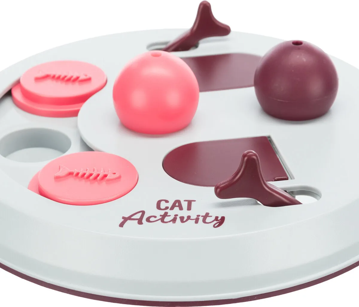 Cat Activity FLIP BOARD, strategická hra,  ø 23, vínová/růžová/šedá