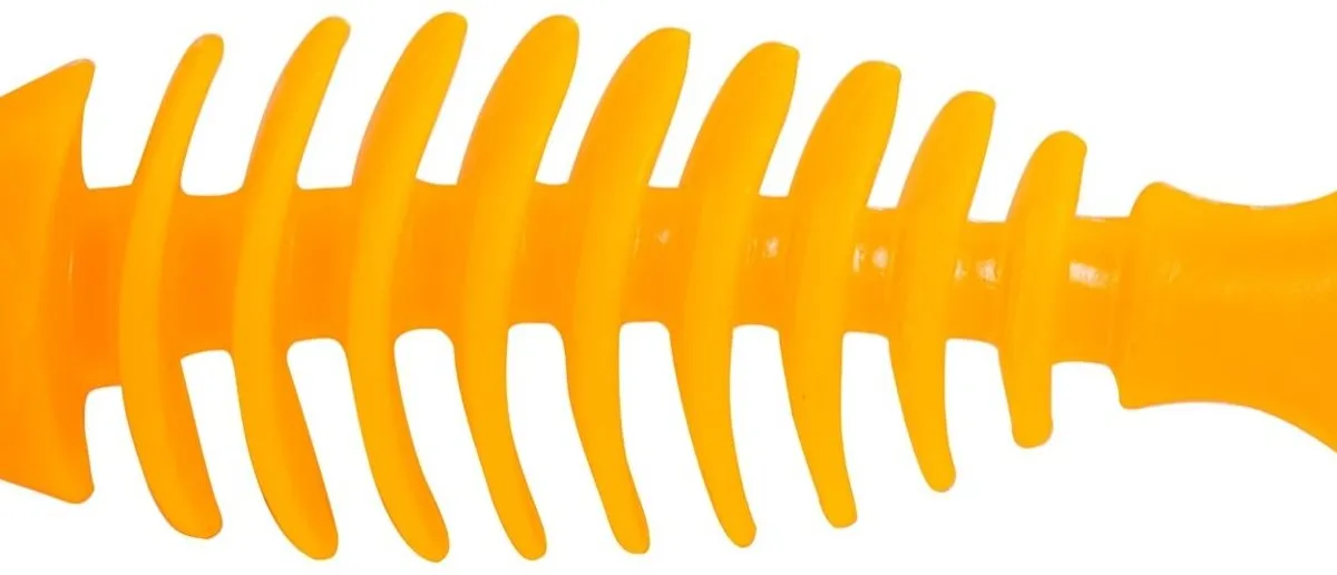 Barevná rybička dentální malá voňavá, tvrdá guma 14 cm