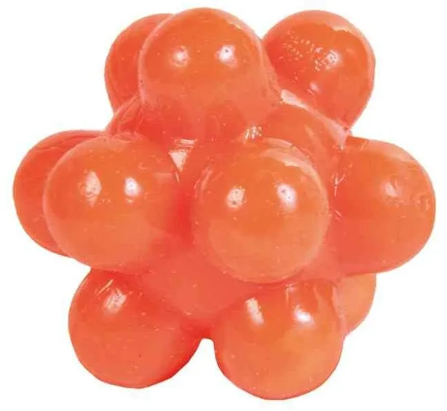 Ježaté kuličky mechová guma 3,5 cm 4ks