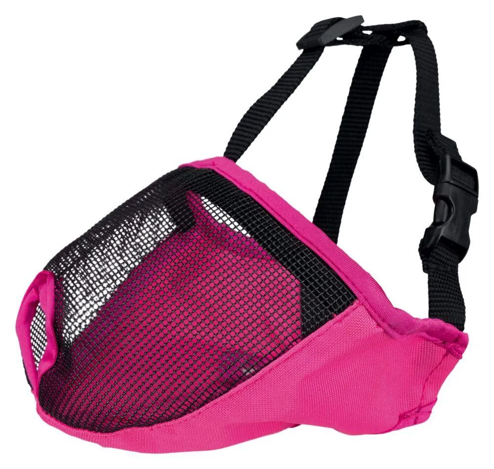 Náhubek pro krátkonosá plemena, polyester S-M, 31cm, šedý