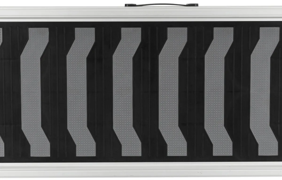 PetWalk teleskopická lávka, 40x120-170cm, 6,2kg, černá/šedá - DOPRODEJ