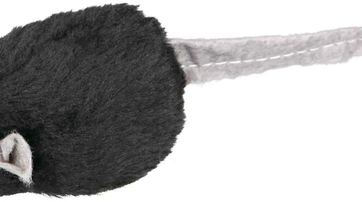 Mikročipová myš se zvukem, catnip 6 cm (RP 0,90 Kč)