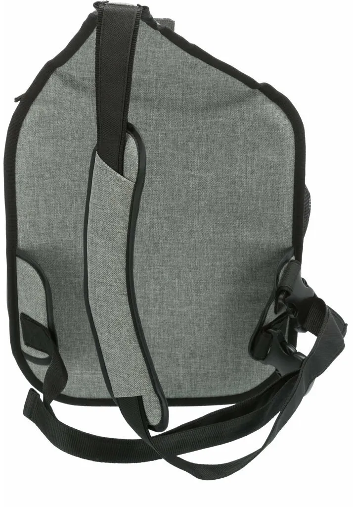 Nylonový batoh SAVINA klokanka 30x26x33cm černo-šedý (max. 10kg)