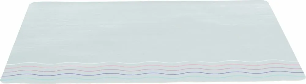 Prostírání pod misky WAVES, 44 x 28 cm, šedá / vlnky