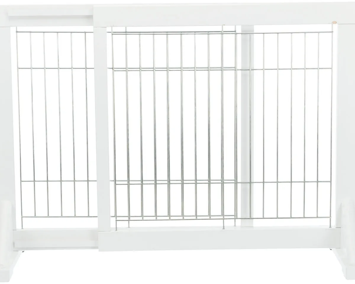 Posuvná bariéra pro psy 65-108 x 61 x 31 bílá