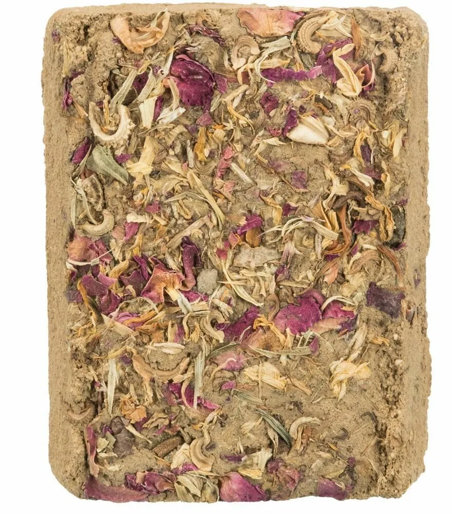 Jílová cihlička s květinami, 100g