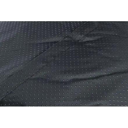 Kulatý pelech YELINA 55 cm dlouhý plyšový vlas, černá/šedá
