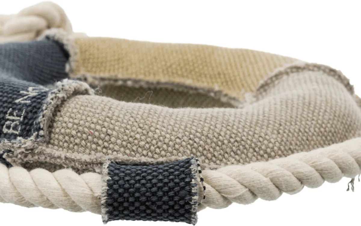 BE NORDIC záchranný kruh, tkanina/lano,  ø 30 cm  - DOPRODEJ
