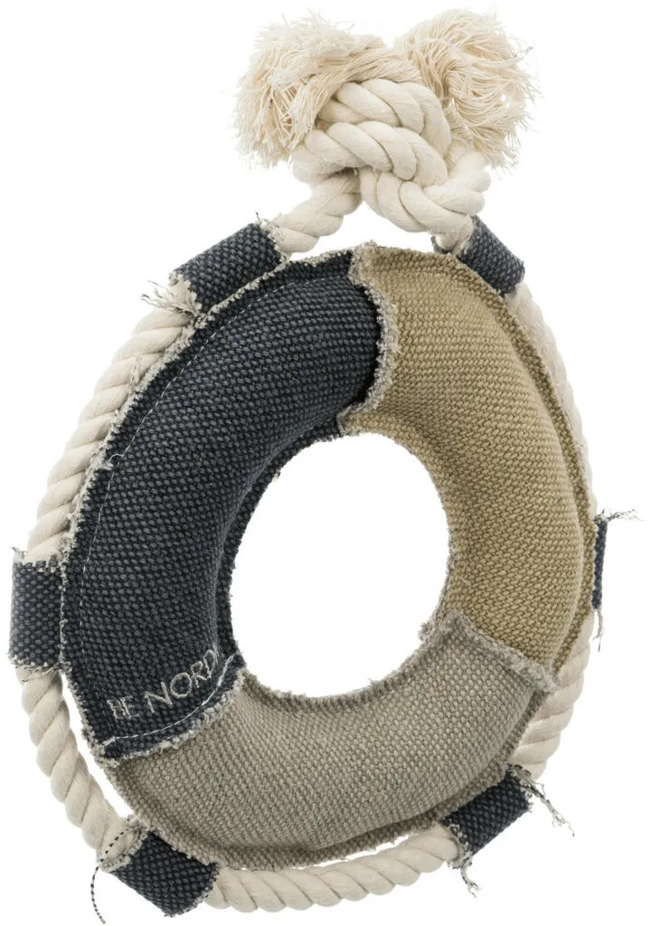 BE NORDIC záchranný kruh, tkanina/lano,  ø 30 cm  - DOPRODEJ
