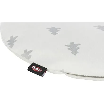 Xmas cushion NIVIA, vánoční polštář oválný, 70 x 47 cm, krémový