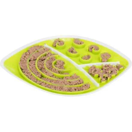 Lick´n´Snack LIST - talíř k pomalému krmení, 28 x 21 cm, TPR/plast
