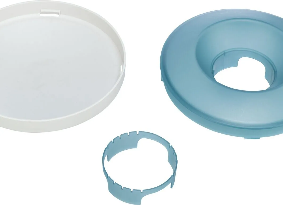 Rocking Bowl, houpací miska k pomalému krmení, 0,5 l/ø 23 cm, plastic, šedá/modrá