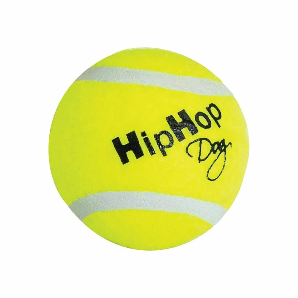 Balení-tenisový míček pískací 5 cm HIPHOP DOG (3 ks v bal.)