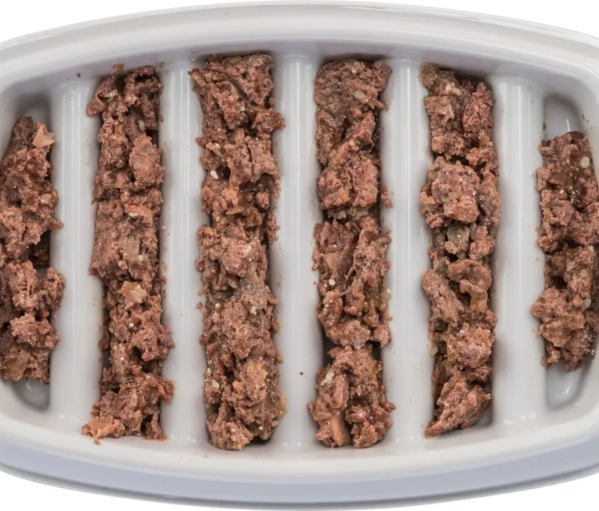 Miska k pomalému krmení, design mříž, 0,25l/21 ×14 cm, plast/TPR, šedá