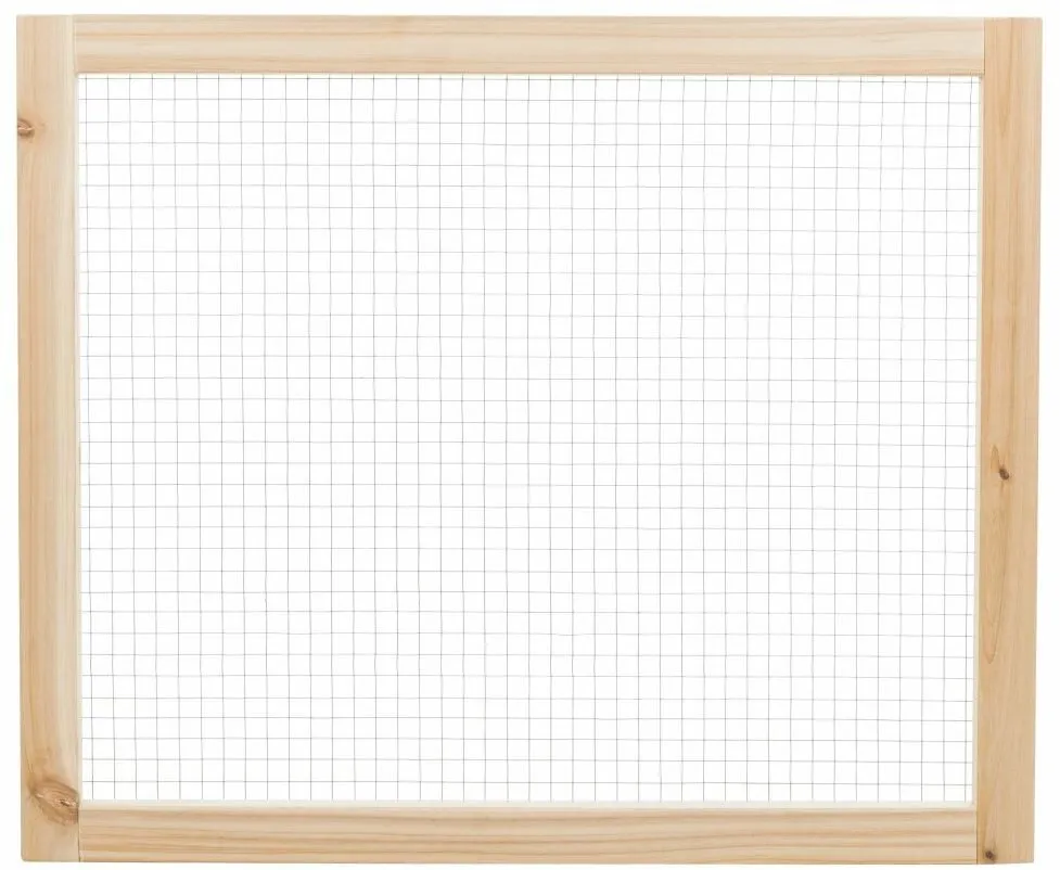Vnitřní výběh pro zakrslé králíky, 60 - 240 x 50 cm, přírodní dřevo/kov