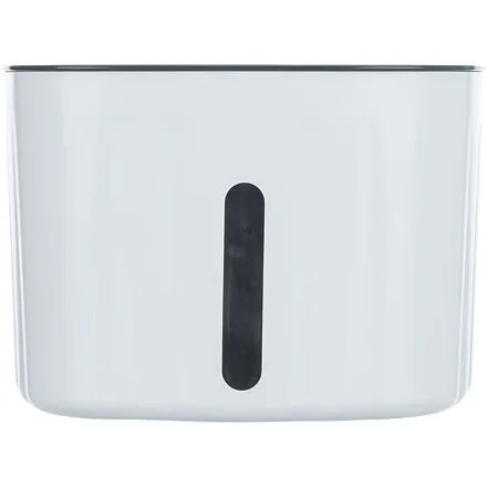 Pítko / fontánka FLOWER, 2 l/18,5 × 13 × 18,5 cm, plast, bílá/šedá (RP 2,90 Kč)
