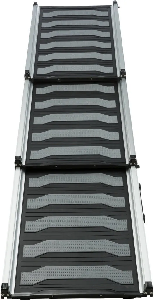 Rampa, 3-dílná, skládací, 40x78-175cm, 6,8kg, černá/šedá