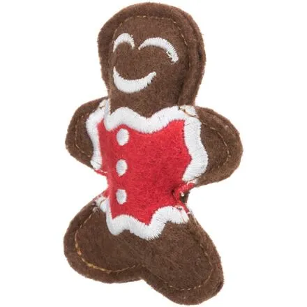 Xmas figure set - sada vánočních hraček sob a perníček, 8 cm, filc