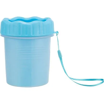 PAW CLEANER - kalíšek k čištění tlapek - silikon/plast, modrá