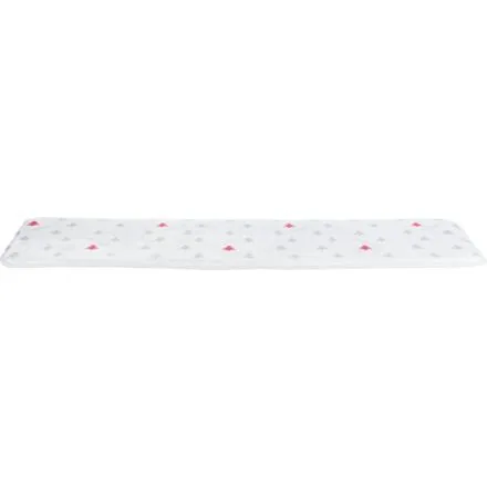 Xmas NIVIA mat, vánoční plyšová odložka na parapet, 90 x 28 cm, krémová