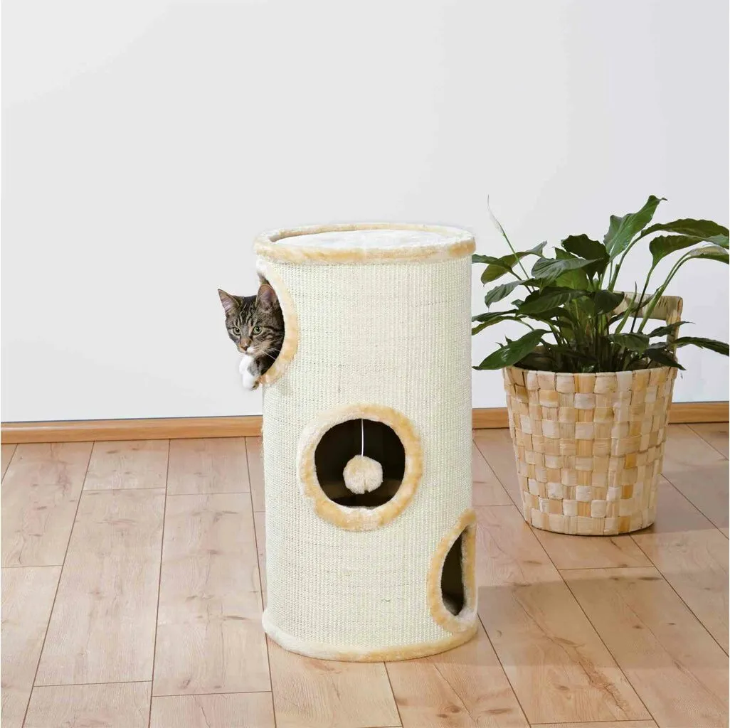 Obytný sisalový válec pro kočky 36cm/70cm - béžový